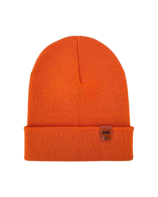 Knit Cuffed Classic Beanie Tiger Orange Hat HAAKWEAR