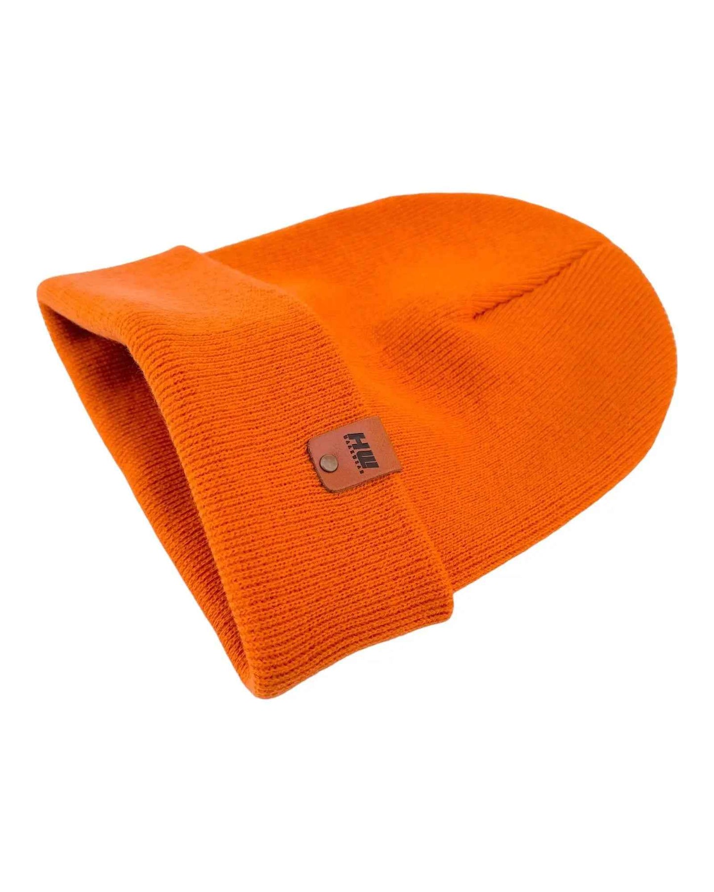 Knit Cuffed Classic Beanie Tiger Orange Hat HAAKWEAR