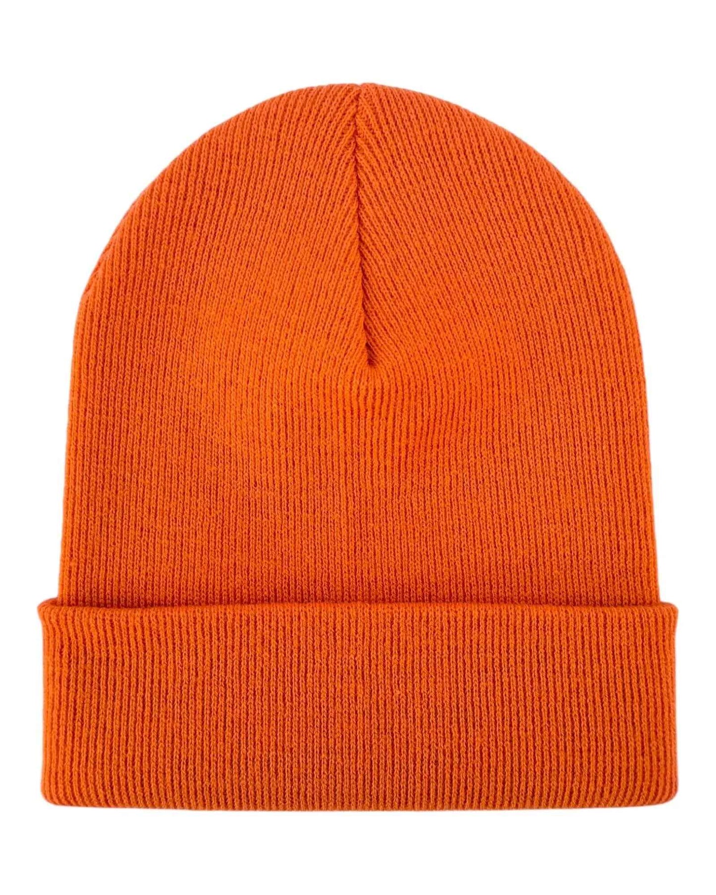 Knit Cuffed Classic Beanie Tiger Orange Hat HAAKWEAR