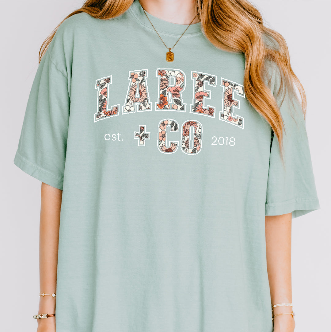LC Pattern Tee Ultra-Soft Cotton T-Shirt Laree + Co