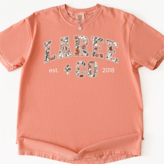 LC Pattern Tee Ultra-Soft Cotton T-Shirt Laree + Co