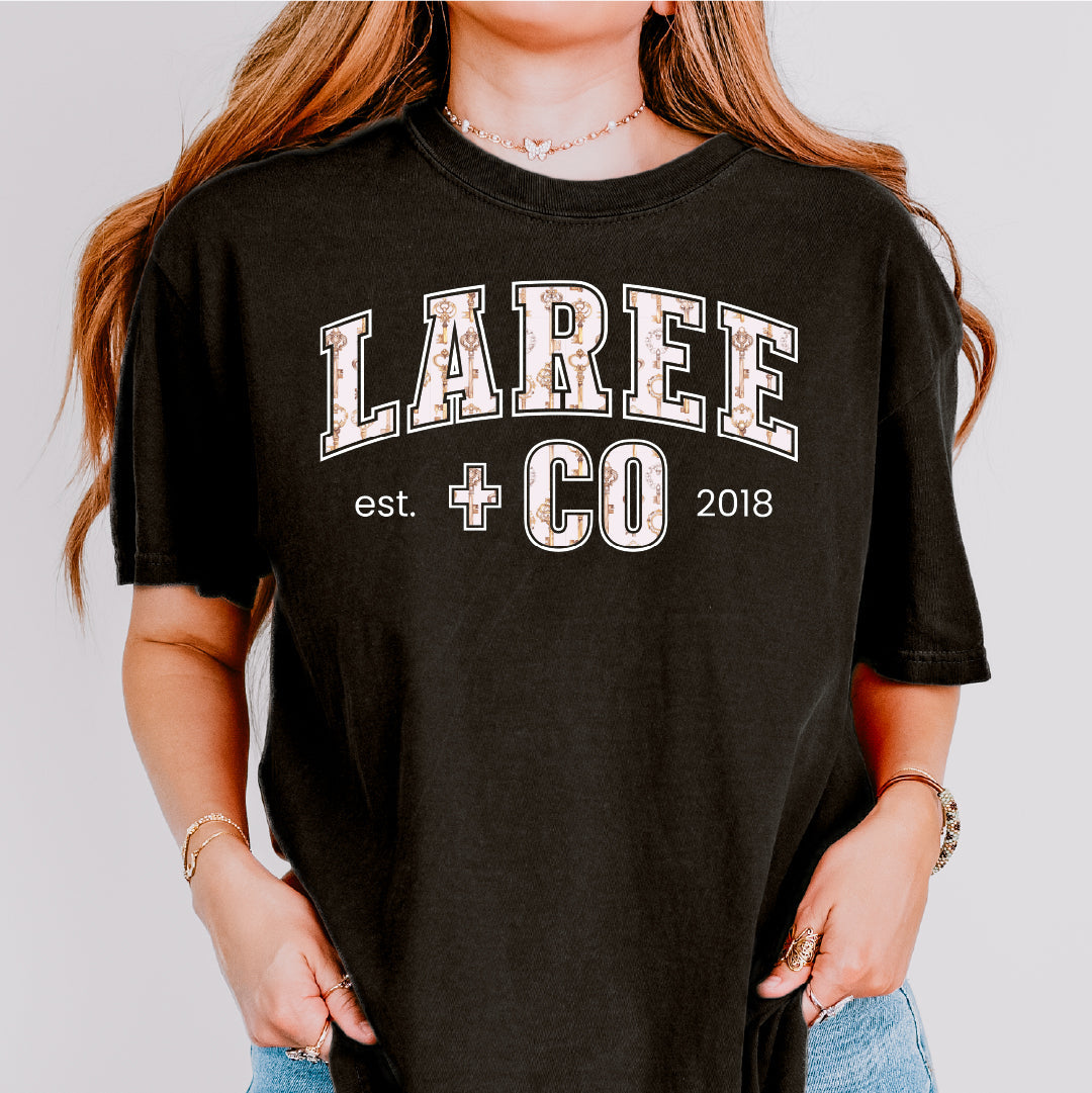 Harlow LC Pattern Tee Ultra-Soft Cotton T-Shirt Laree + Co.