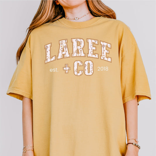 Harlow LC Pattern Tee Ultra-Soft Cotton T-Shirt Laree + Co.