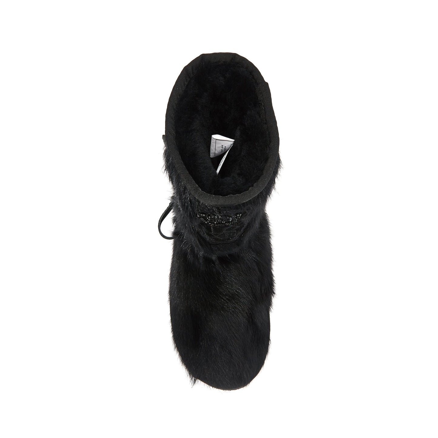 HERITAGE Short Goat Fur Boot Black Luxe
