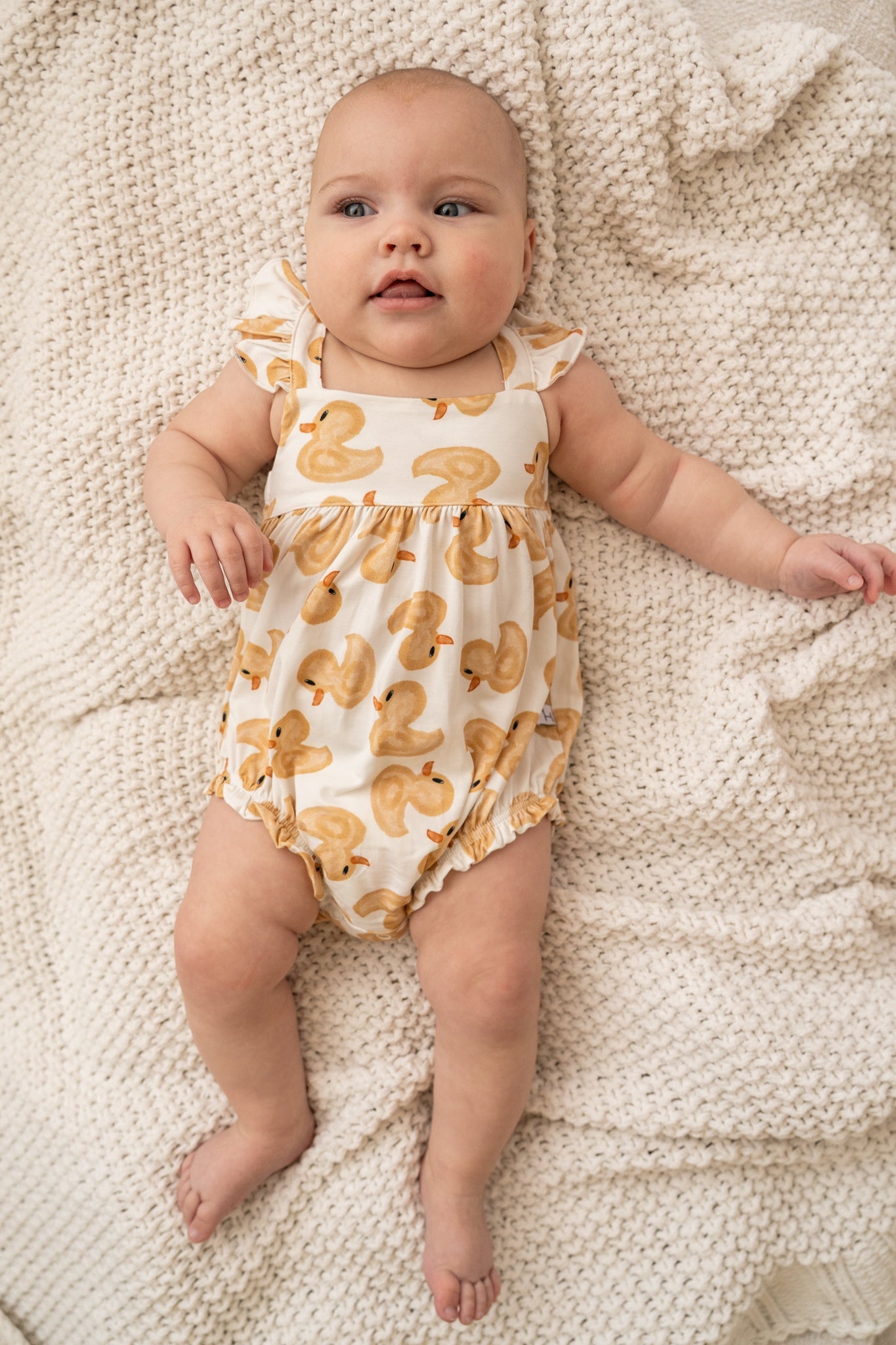 Bubble Romper Bamboo Blend Baby Romper Ducky