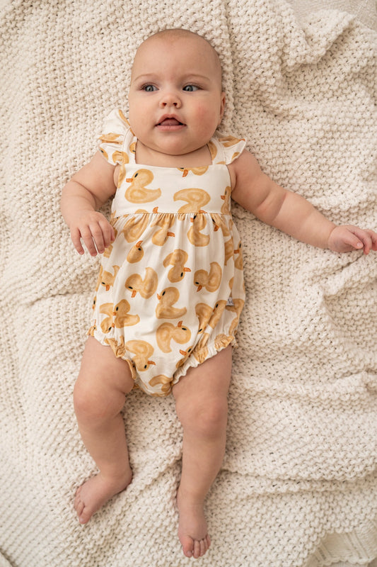 Bubble Romper Bamboo Blend Baby Romper Ducky