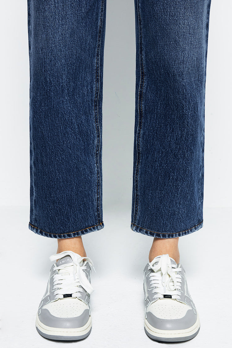 High Rise Straight Ankle Jeans Mid-weight Denim Manhattan HJ160