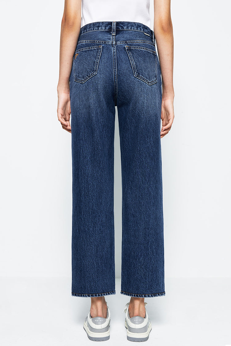 High Rise Straight Ankle Jeans Mid-weight Denim Manhattan HJ160