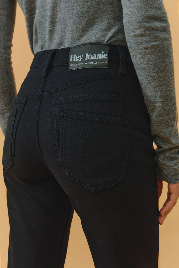 High Rise Straight Crop Jeans Two Shots HJ013