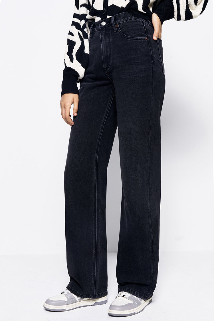 Whitefish High Rise Wide Jeans Mid-weight Denim HJ007 Coney Island