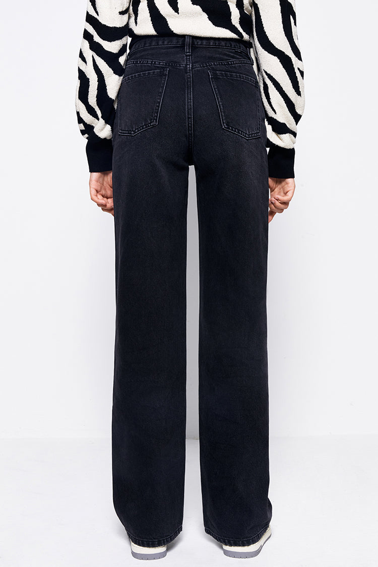 Whitefish High Rise Wide Jeans Mid-weight Denim HJ007 Coney Island