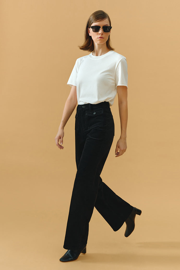 Corduroy High-rise Baggy Pants 80'S HJ103