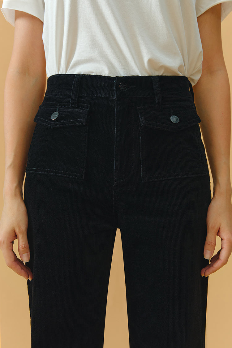 Corduroy High-rise Baggy Pants 80'S HJ103