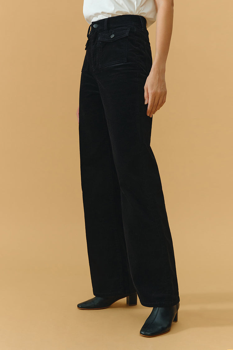 Corduroy High-rise Baggy Pants 80'S HJ103