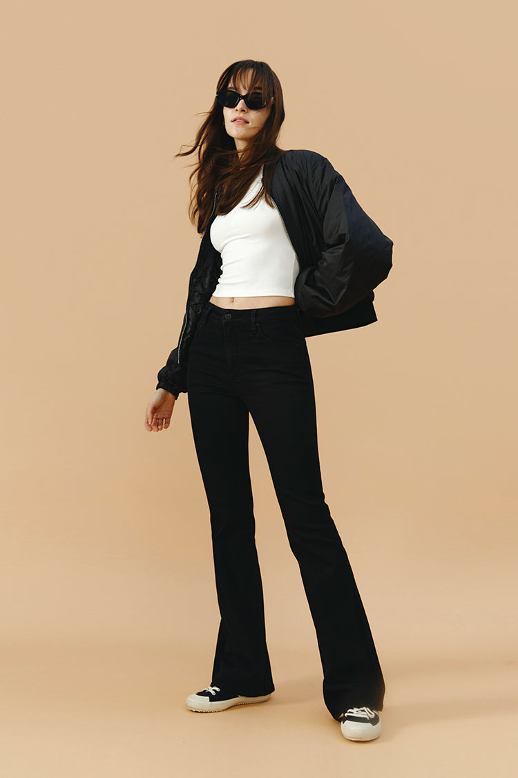 Vintage High Rise Flare Jeans Bootcut Full Length LALA