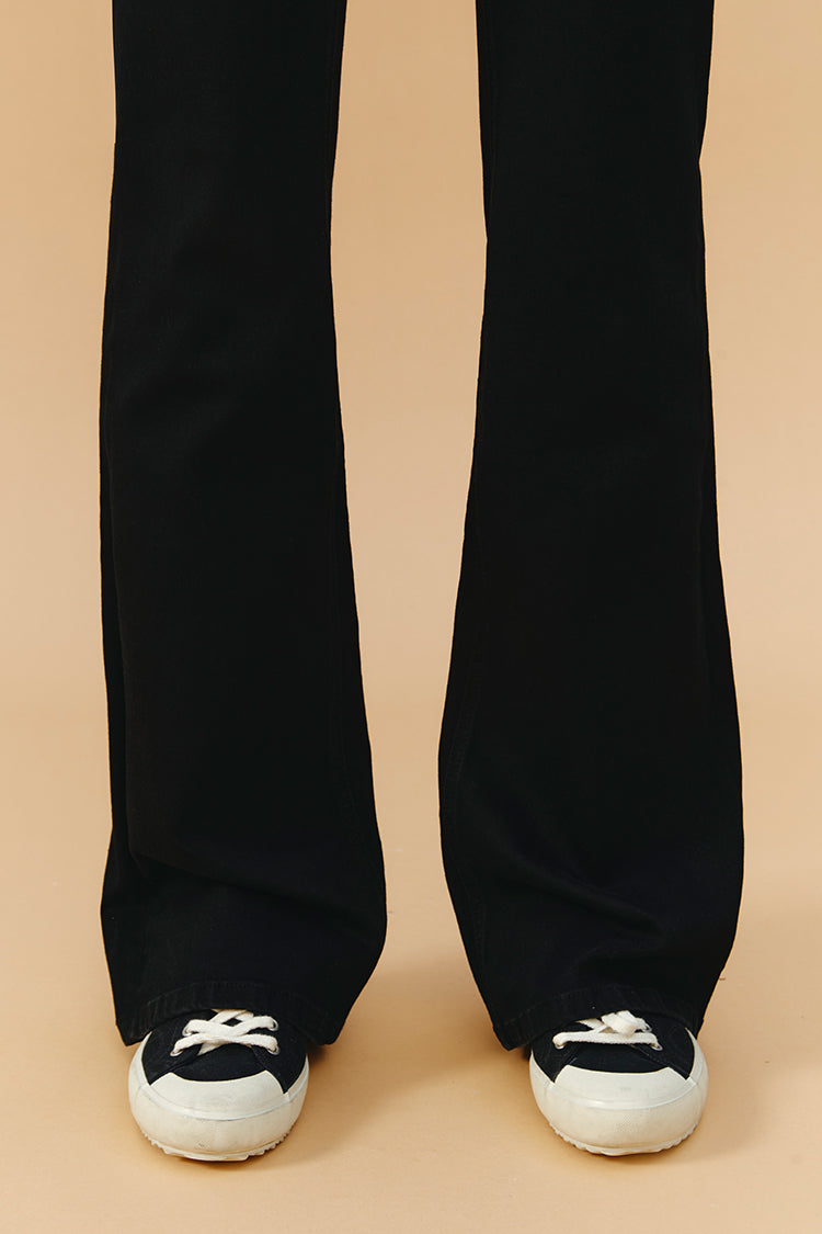 Vintage High Rise Flare Denim Jeans LALA HJ186