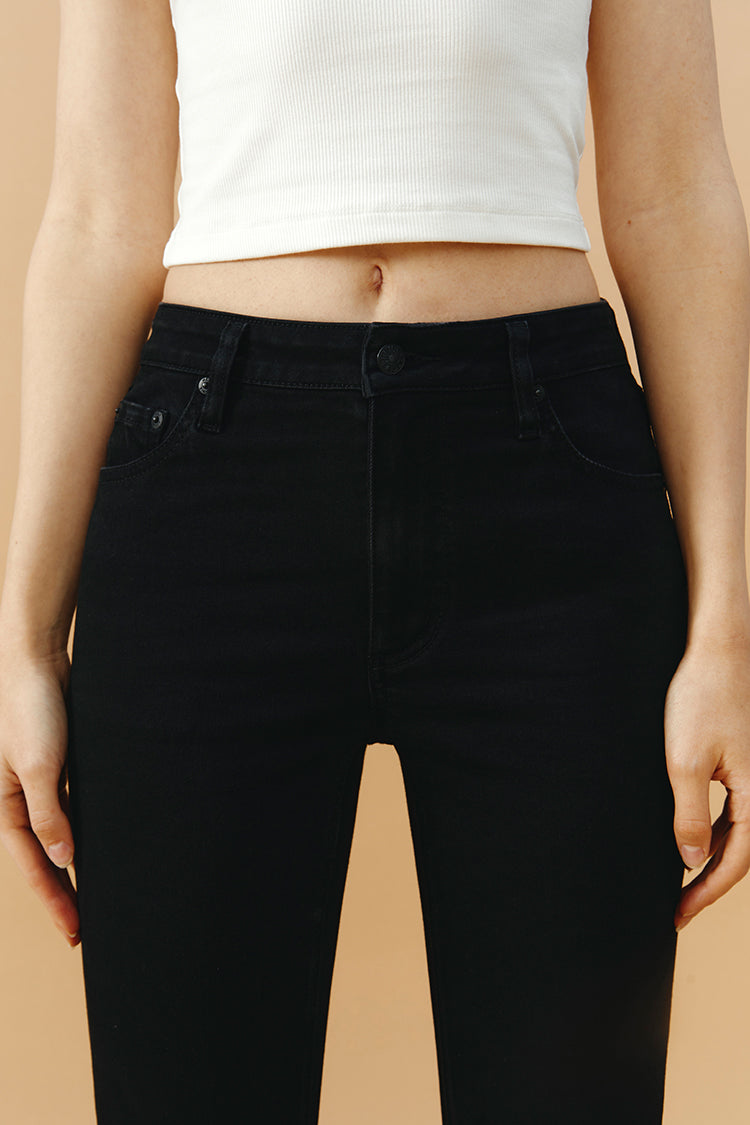 Vintage High Rise Flare Denim Jeans LALA HJ186