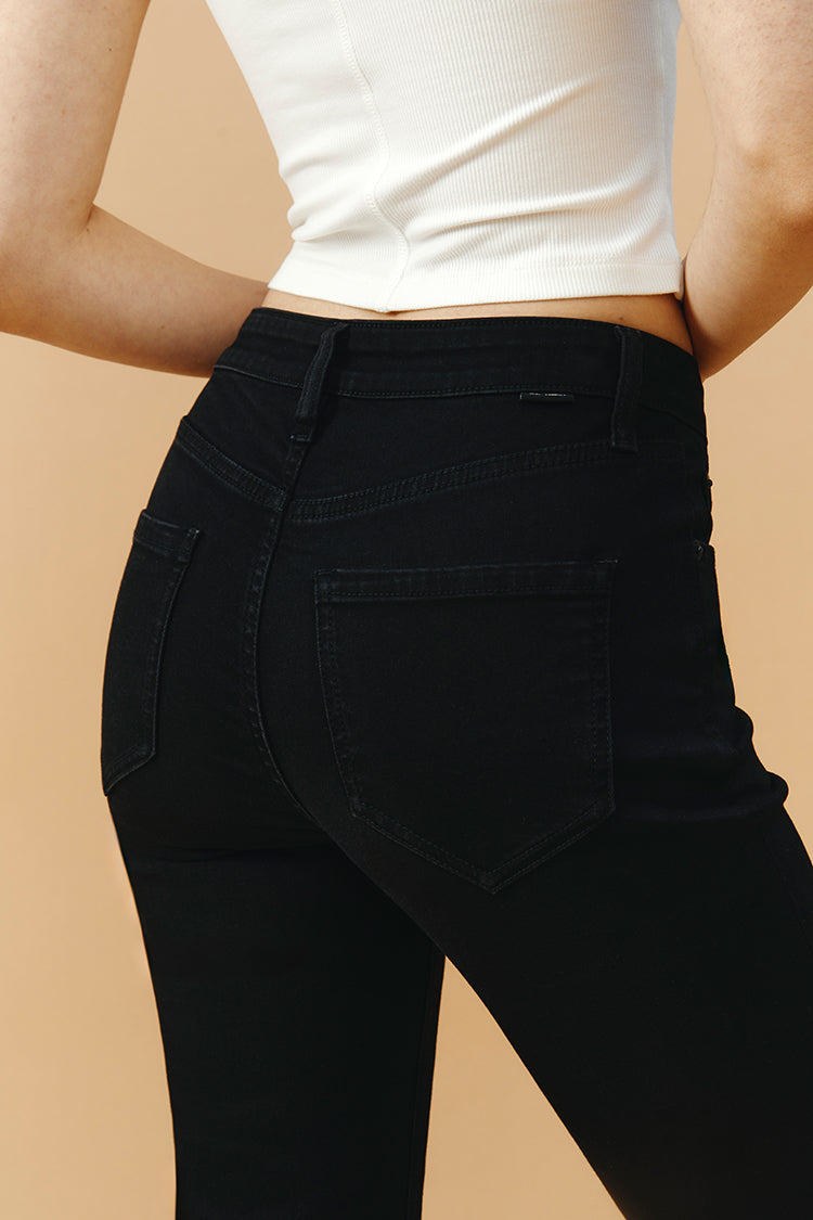 Vintage High Rise Flare Denim Jeans LALA HJ186