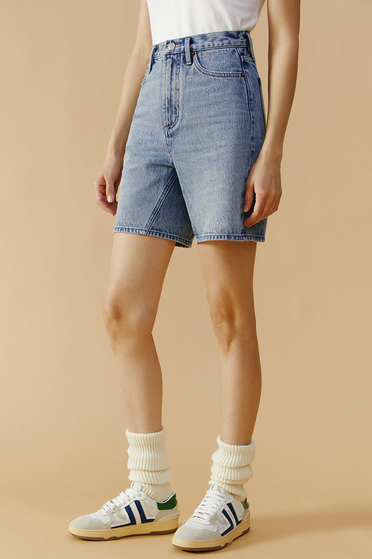 High Rise Mid-weight Denim Shorts Angeles HJ030