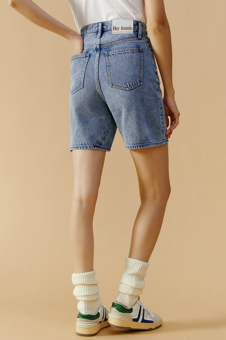 High Rise Mid-weight Denim Shorts Angeles HJ030