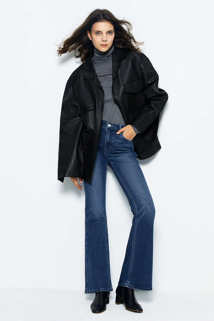 Vintage High Rise Flare Jeans Bootcut Full Length LALA
