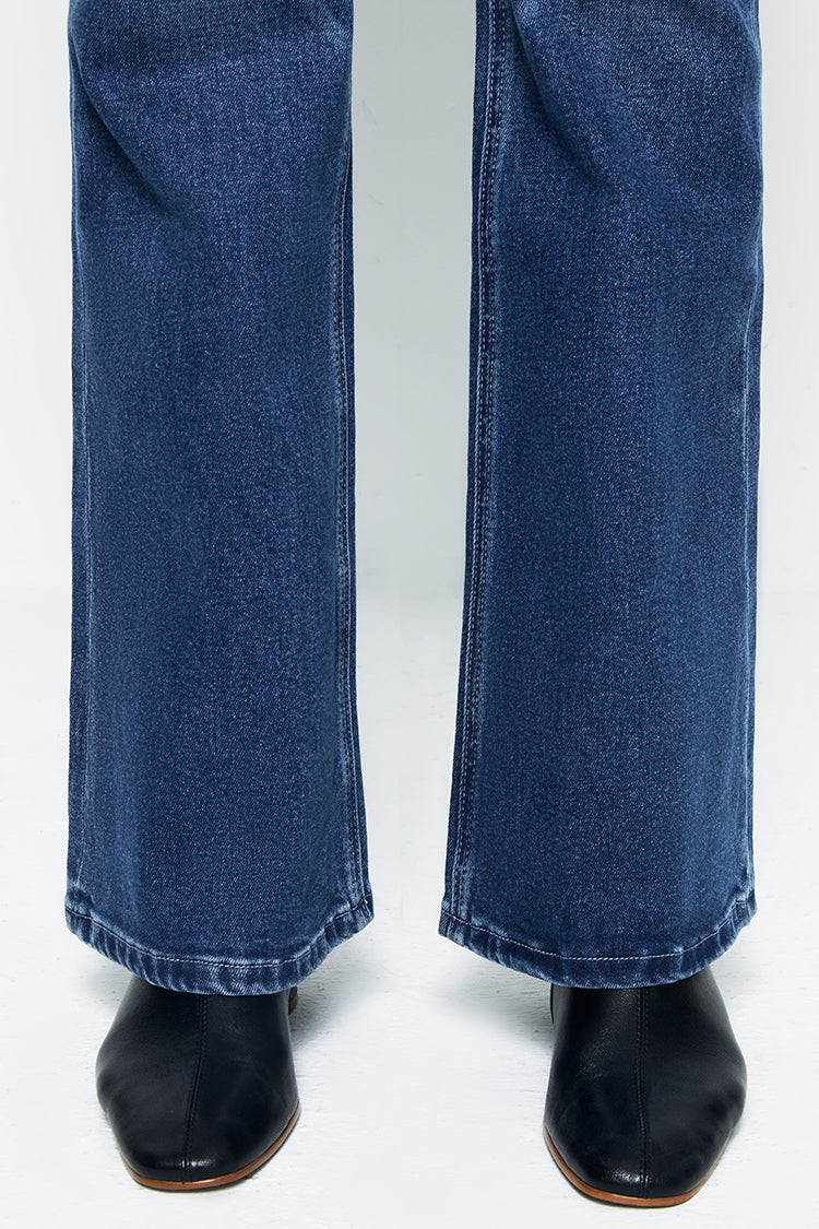 Vintage High Rise Flare Denim Jeans LALA HJ186