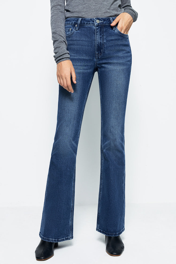 Vintage High Rise Flare Jeans Bootcut Full Length LALA
