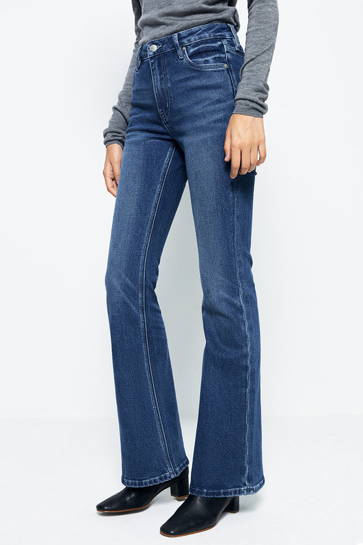 Vintage High Rise Flare Denim Jeans LALA HJ186
