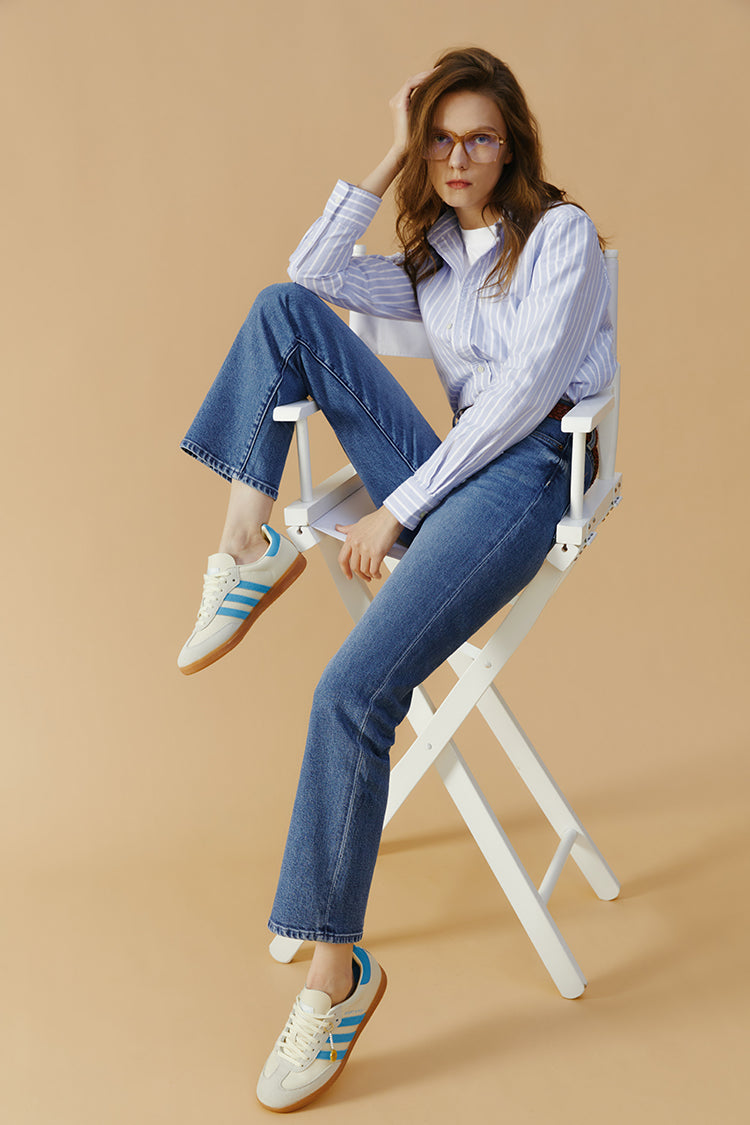 High Rise Straight Crop Jeans Chelsea HJ005