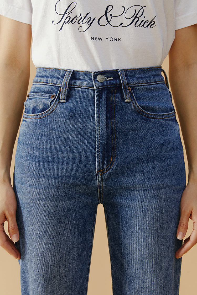 High Rise Straight Crop Jeans Chelsea HJ005