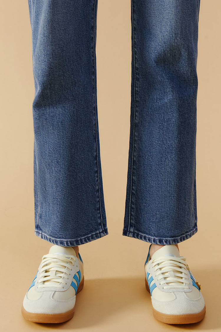 High Rise Straight Crop Jeans Chelsea HJ005