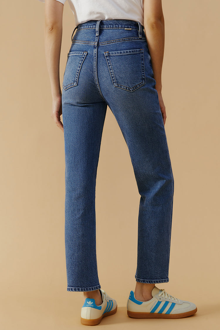 High Rise Straight Crop Jeans Chelsea HJ005