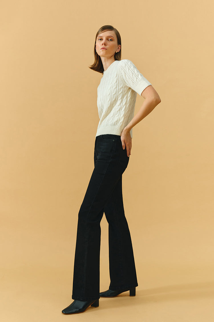 High Rise Bootcut Jeans Barbara HJ004