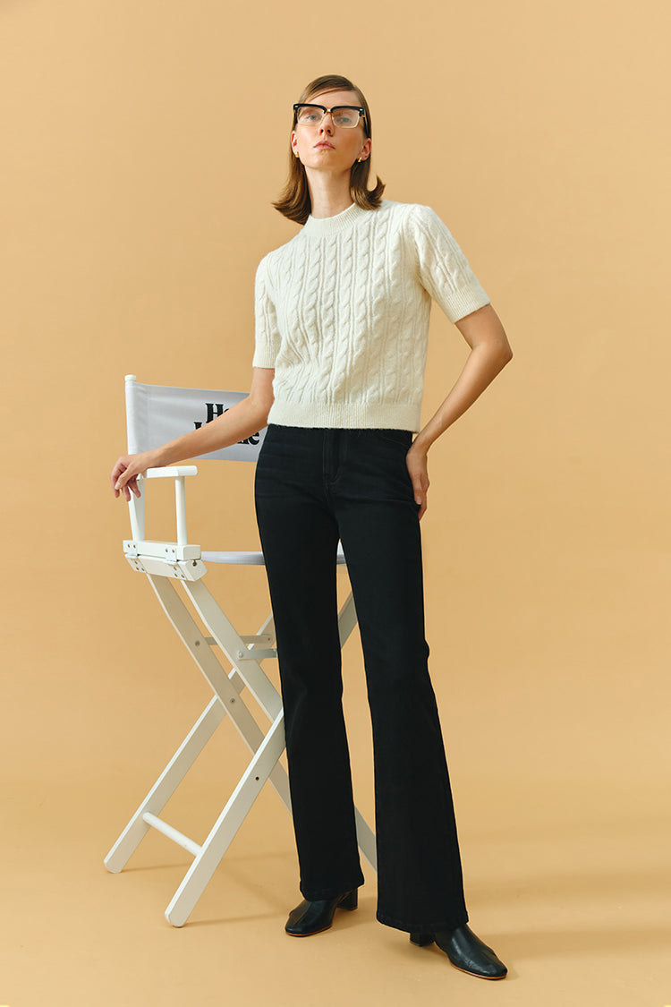 High Rise Bootcut Jeans Barbara HJ004