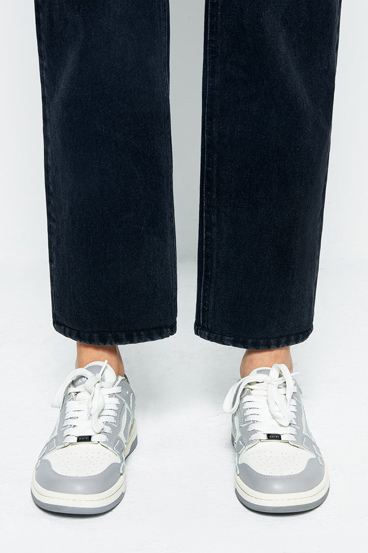 High Rise Straight Ankle Jeans Mid-weight Denim Manhattan