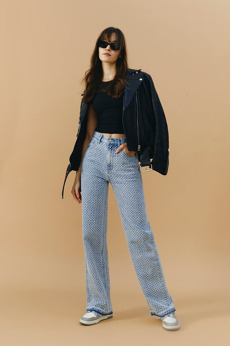Whitefish Tweed Wide Jeans High-rise Full Length Coney Island