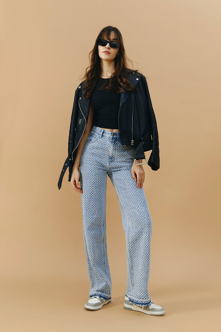 Whitefish Tweed Wide Jeans High-rise Full Length Coney Island