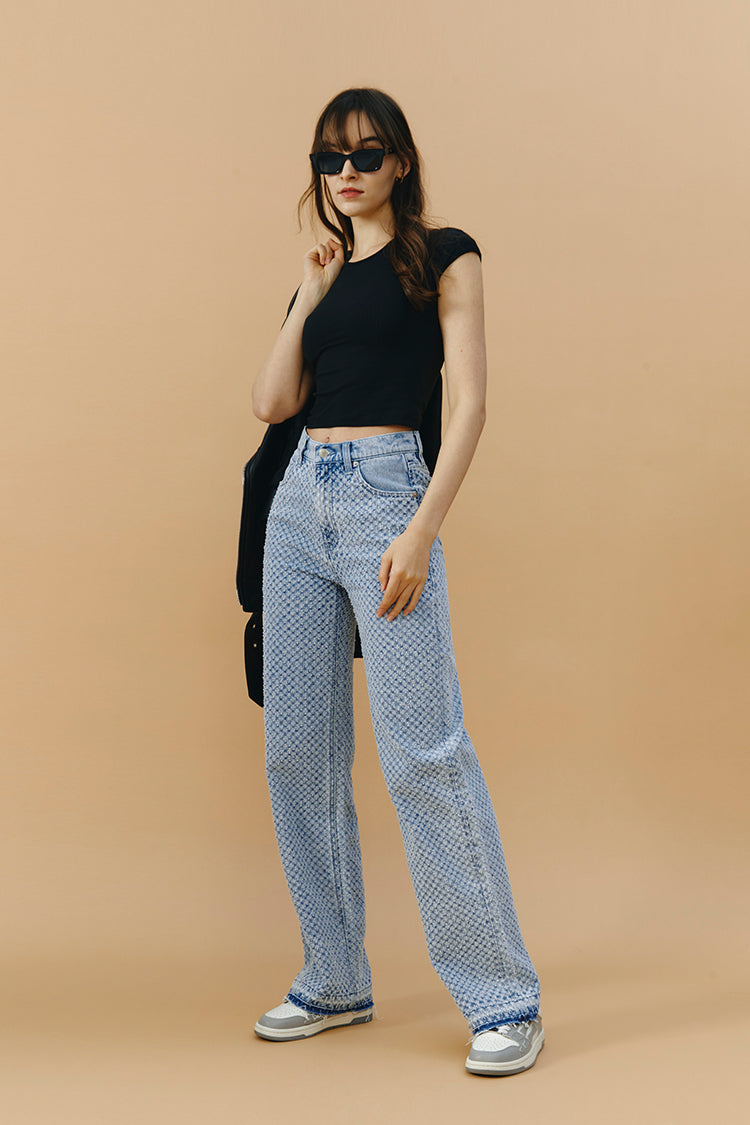 Whitefish Tweed Wide Jeans High-rise Full Length Coney Island