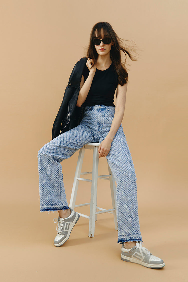 Whitefish Tweed Wide Jeans High-rise Full Length Coney Island