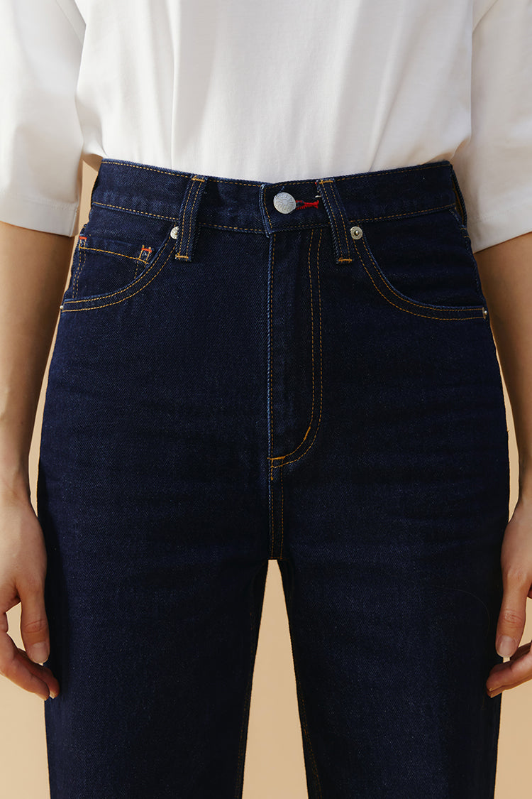 Whitefish High Rise Wide Jeans Mid-weight Denim HJ007 Coney Island