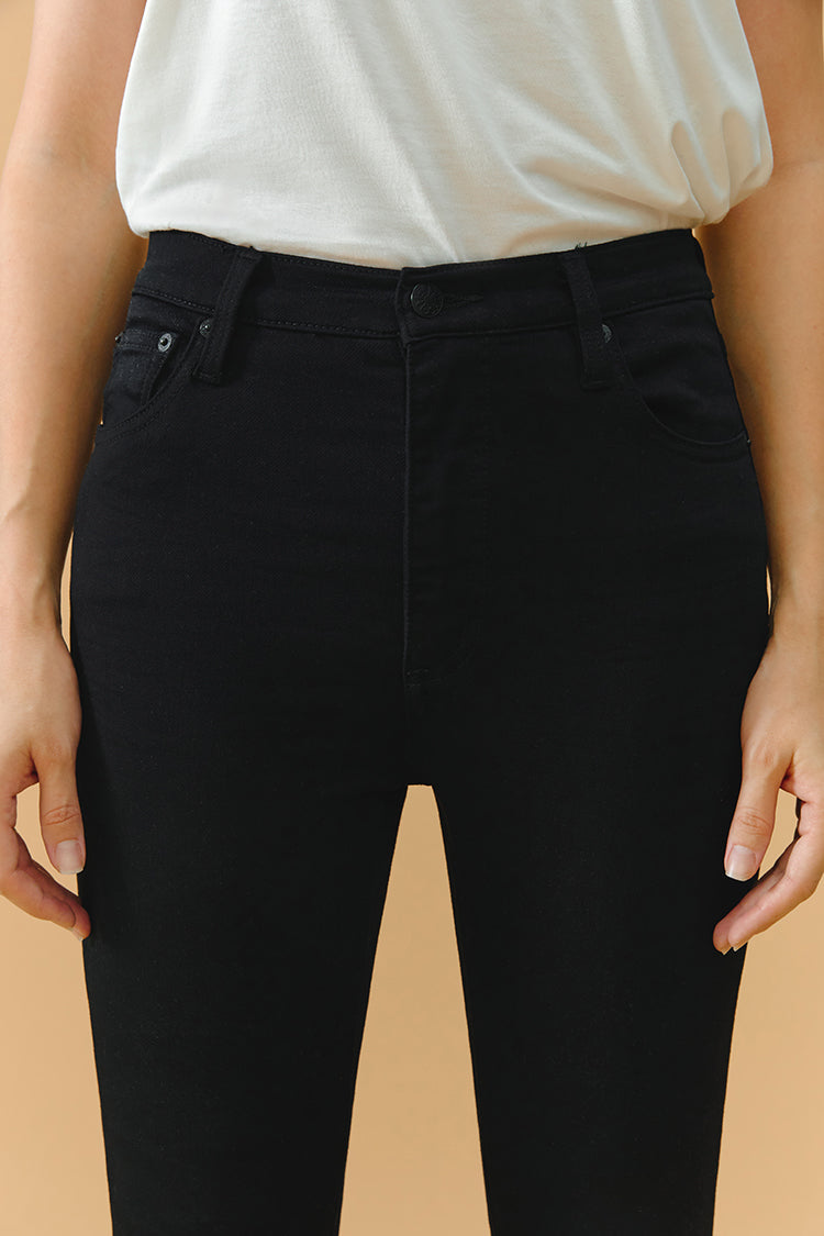 High Rise Skinny Ankle Jeans Mid-weight Comfort Stretch Denim Chicago HJ003