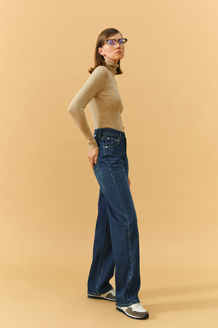 Whitefish High Rise Wide Jeans Mid-weight Denim Coney Island