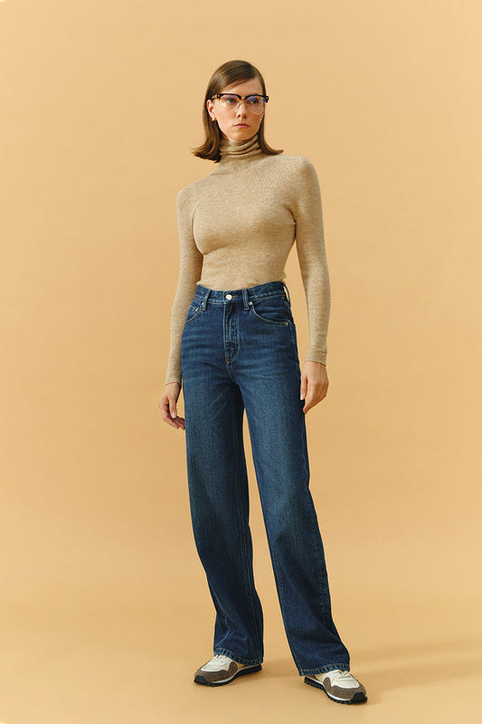 Whitefish High Rise Wide Jeans Mid-weight Denim Coney Island
