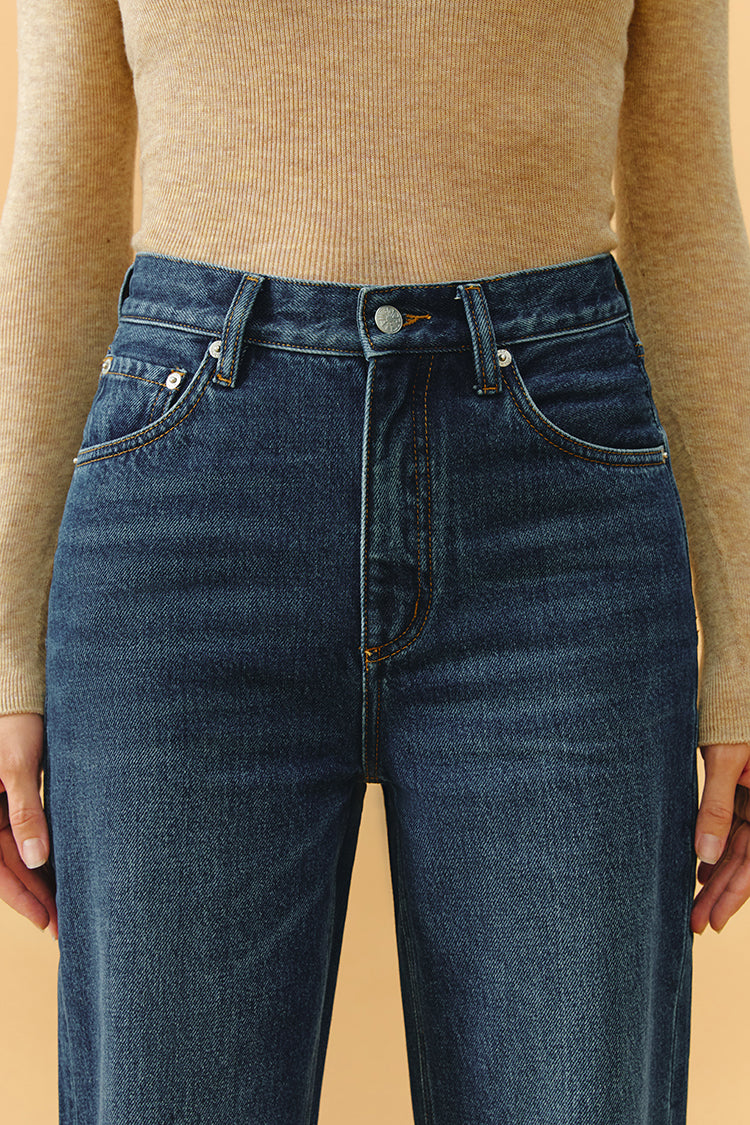Whitefish High Rise Wide Jeans Mid-weight Denim Coney Island