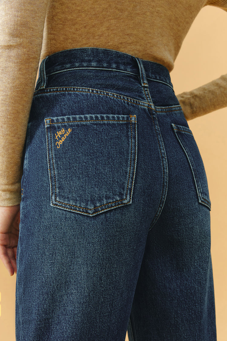 Whitefish High Rise Wide Jeans Mid-weight Denim Coney Island