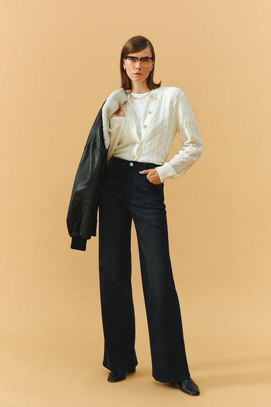 High Rise Baggy Jeans Wide Leg Full Length Angeles