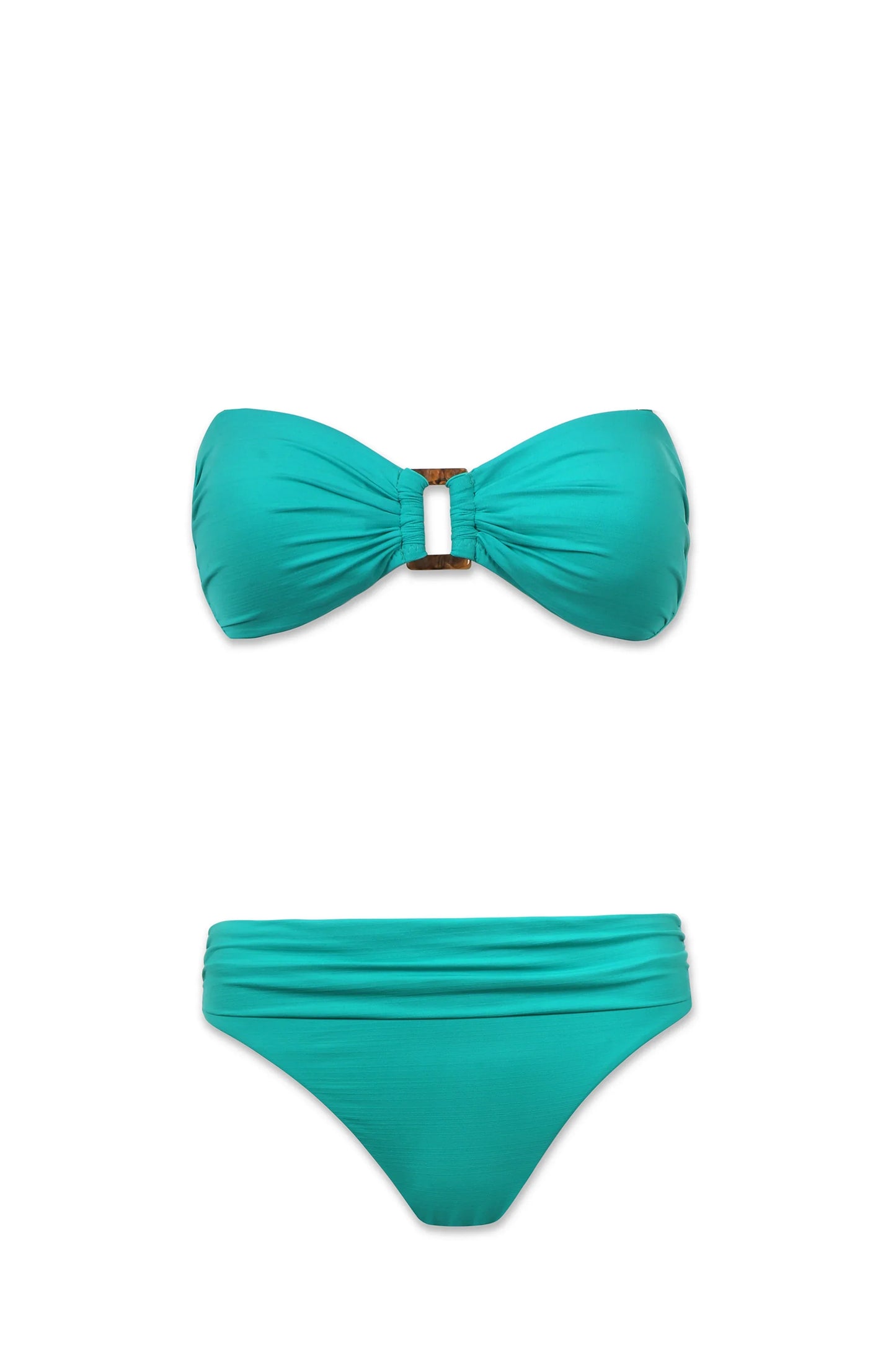 Shirred Bottom Textured Seafoam Aqua Swim Bottom Helen Jon