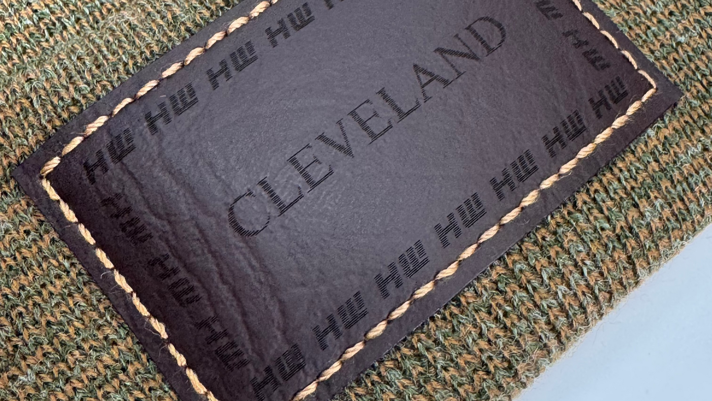 Haakwear Brown Green Fusion H Stitch Cuffed Beanie Made in USA