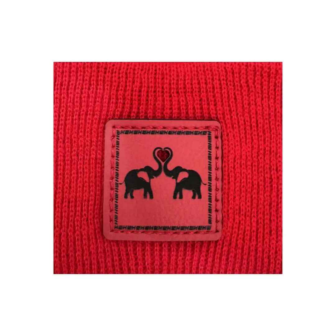 Love-Inspired Scarlet Red H-Stitch Beanie Haakwear