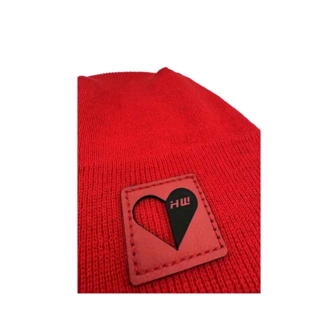 Scarlet Red Love-Inspired H-Stitch Beanie Haakwear